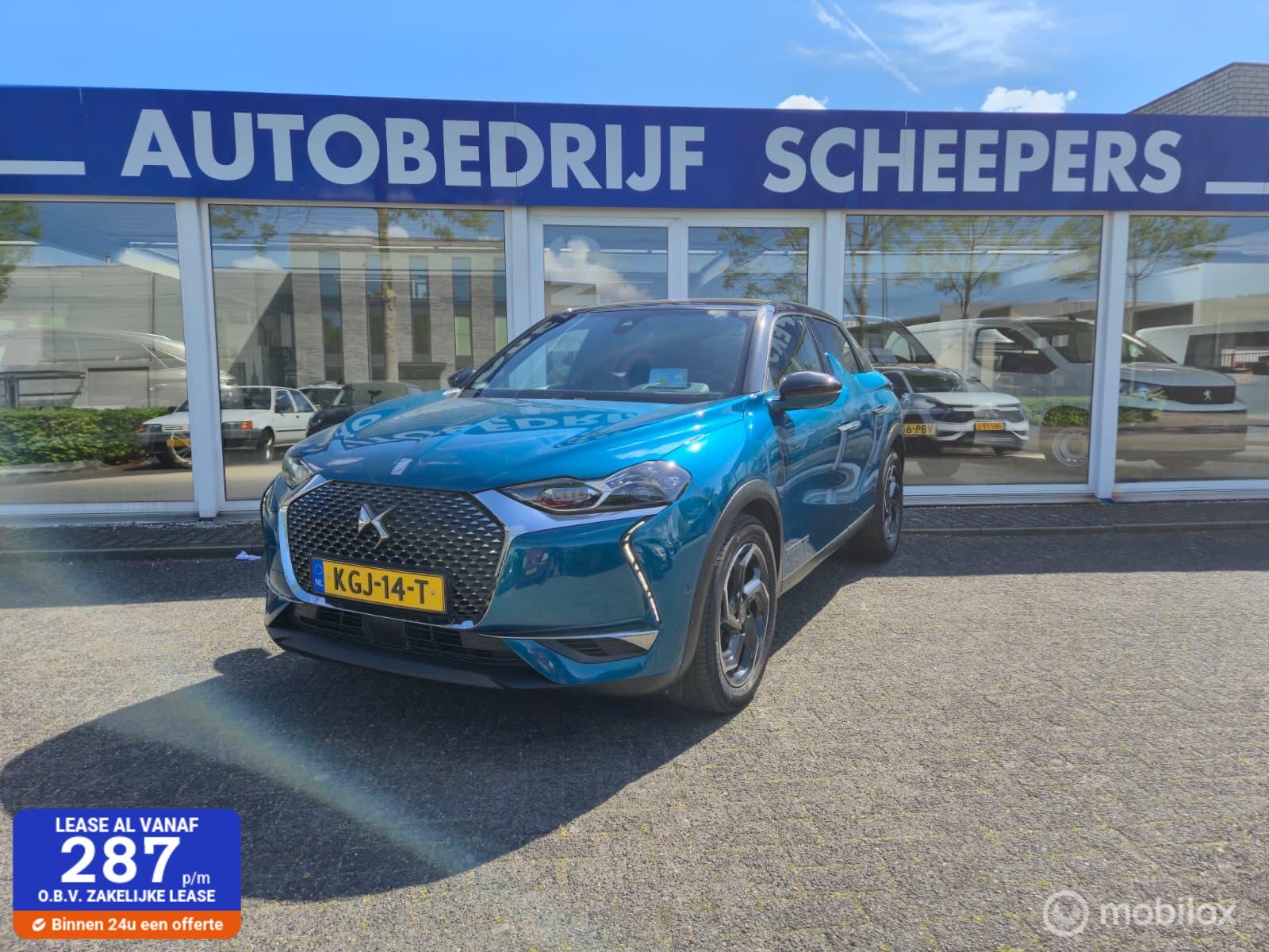 DS Ds3 Crossback 1.2 PureTech 155PK OPERA leder,nav.automaat 2019 - voorkant