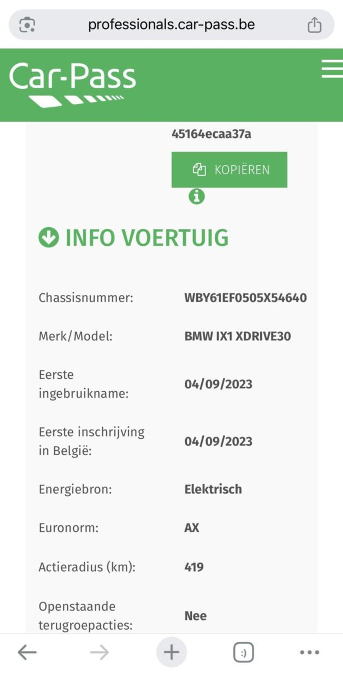 Foto van BMW Ix1 Xdrive30