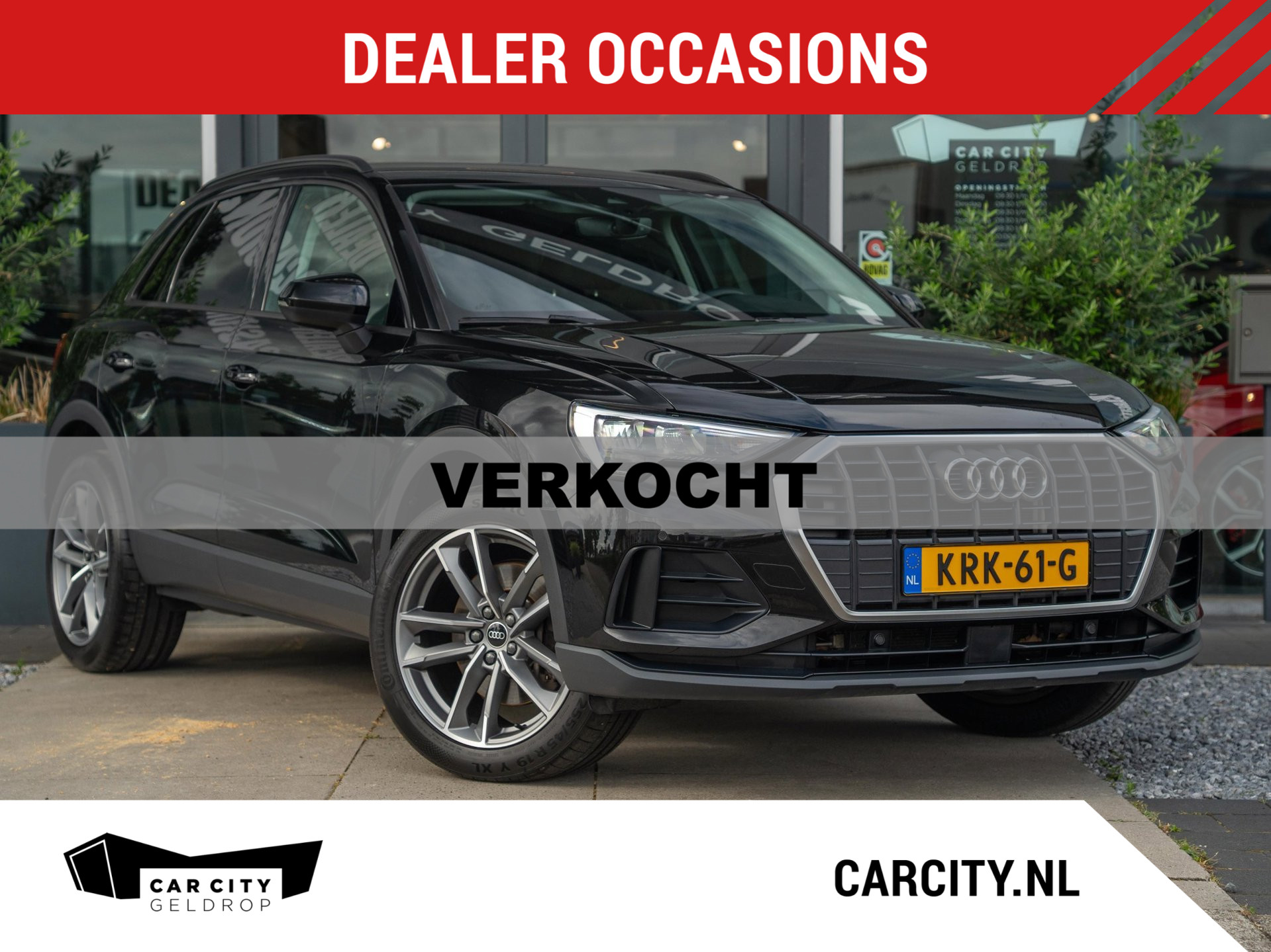 Audi Q3 45 TFSI e 245pk PHEV Business Edition / Trekhaak / Lederen bekleding / Navi 2022 - voorkant