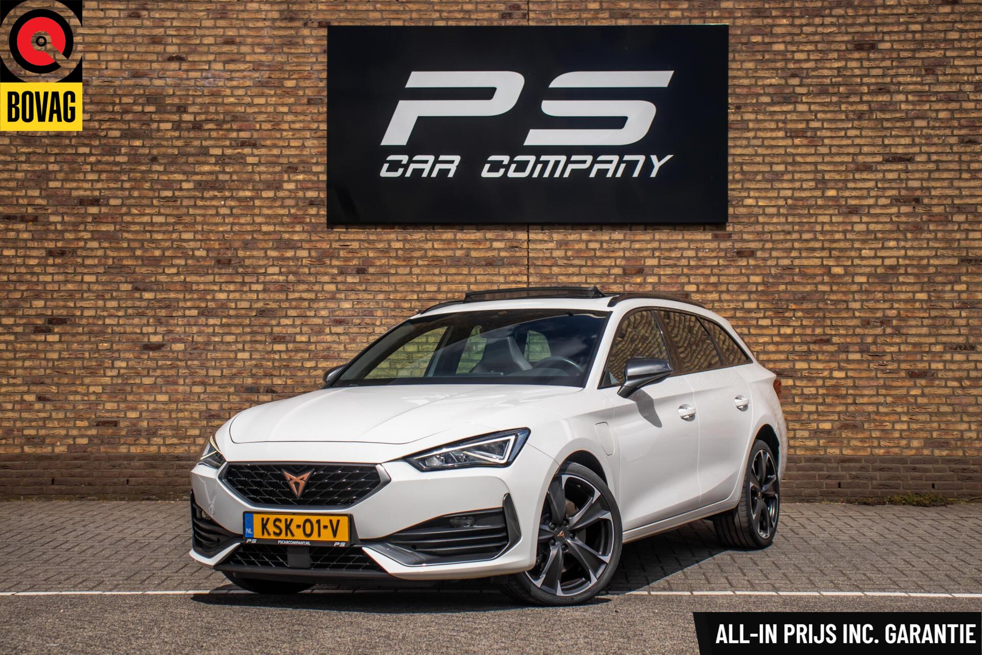 Cupra Leon Sportstourer 1.4 e-Hybrid 245PK, Pano, Half Leder 2021 - voorkant