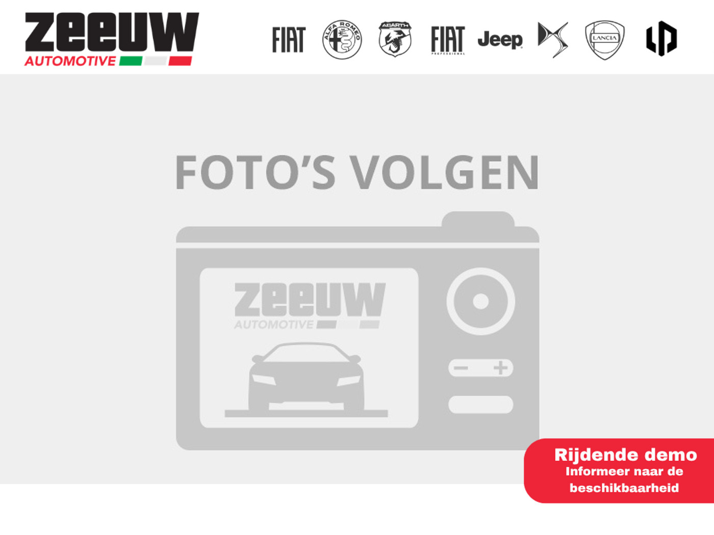 Abarth 500 Turismo 42 kWh | Pano | JBL | Navi | LED | Carplay | Winter 2026 - voorkant