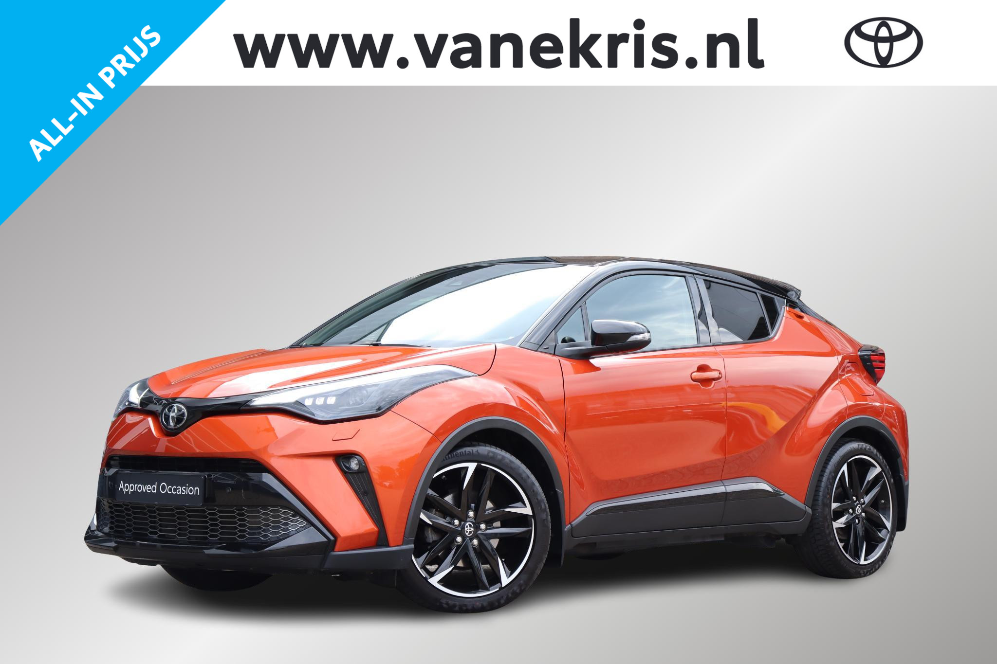Toyota C-hr 2.0 Hybrid GR-Sport, 1e Eigenaar, Trekhaak 2021 - voorkant