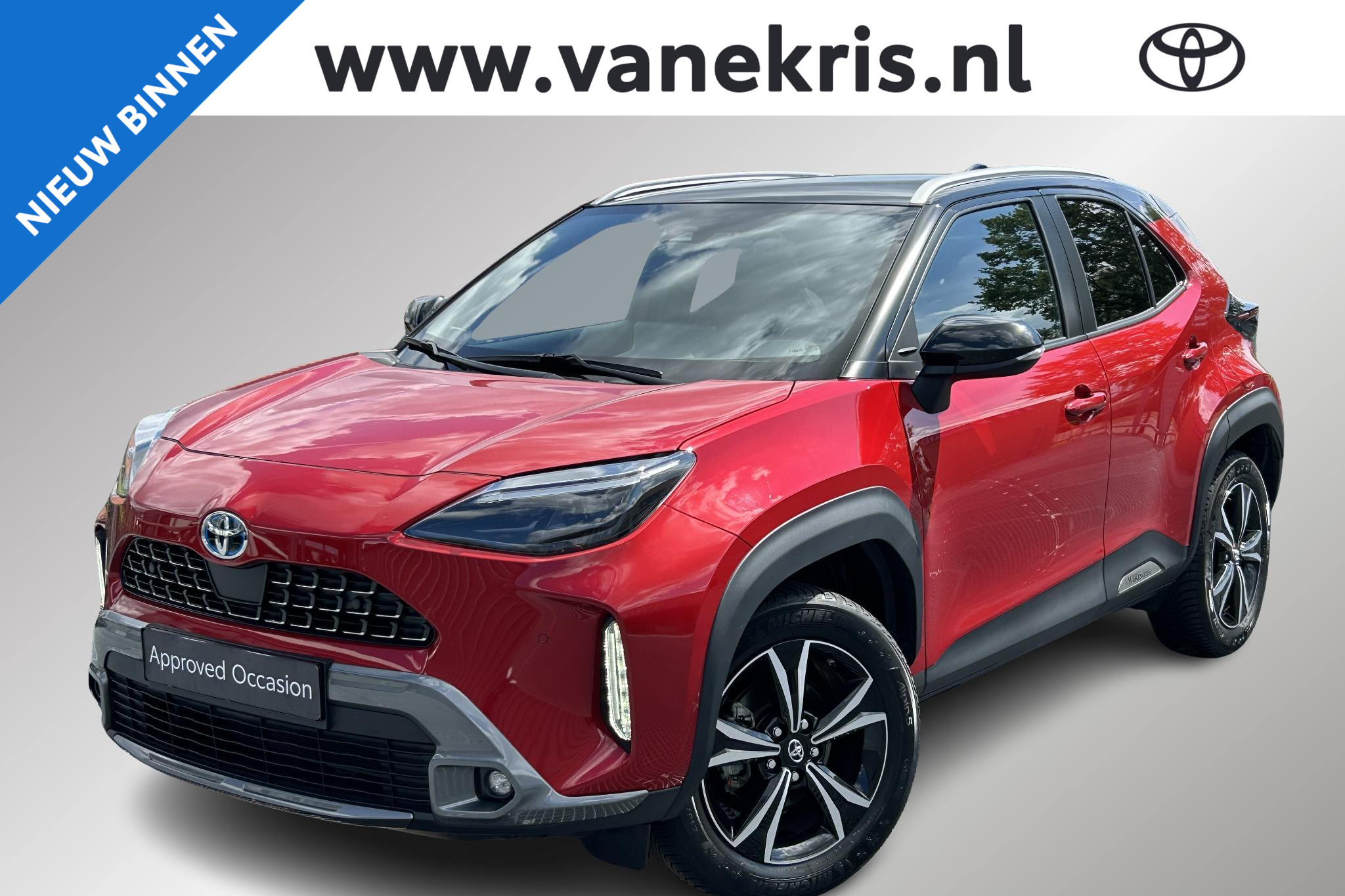 Toyota Yaris Cross 1.5 Hybrid Adventure, Panodak, Trekhaak 2022 - voorkant