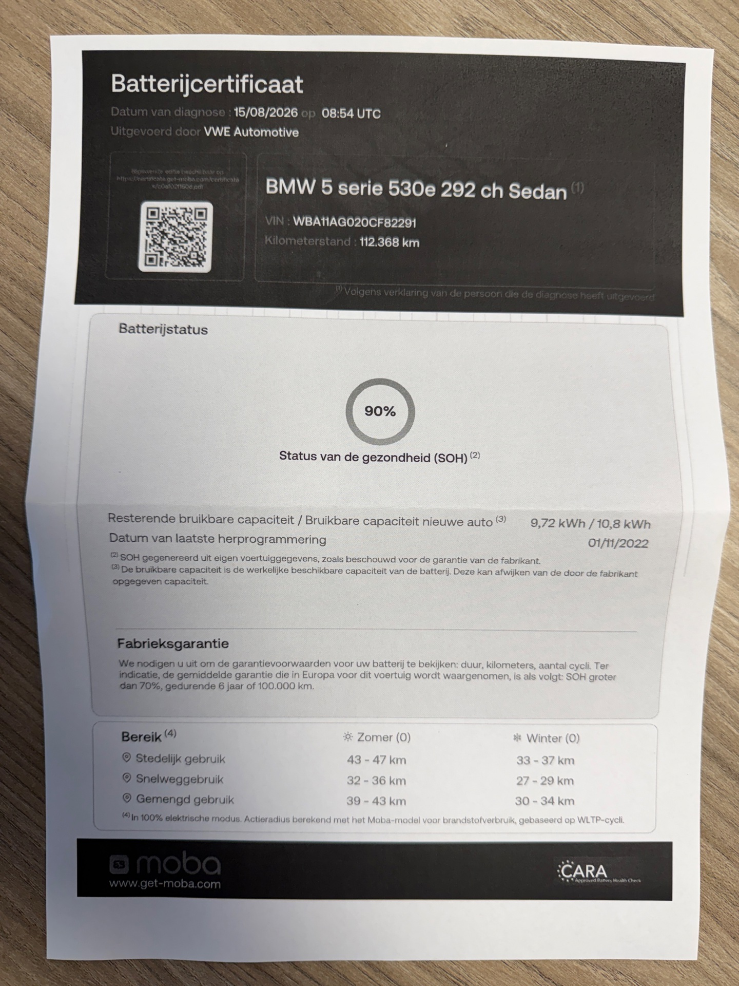 Foto van BMW 530e