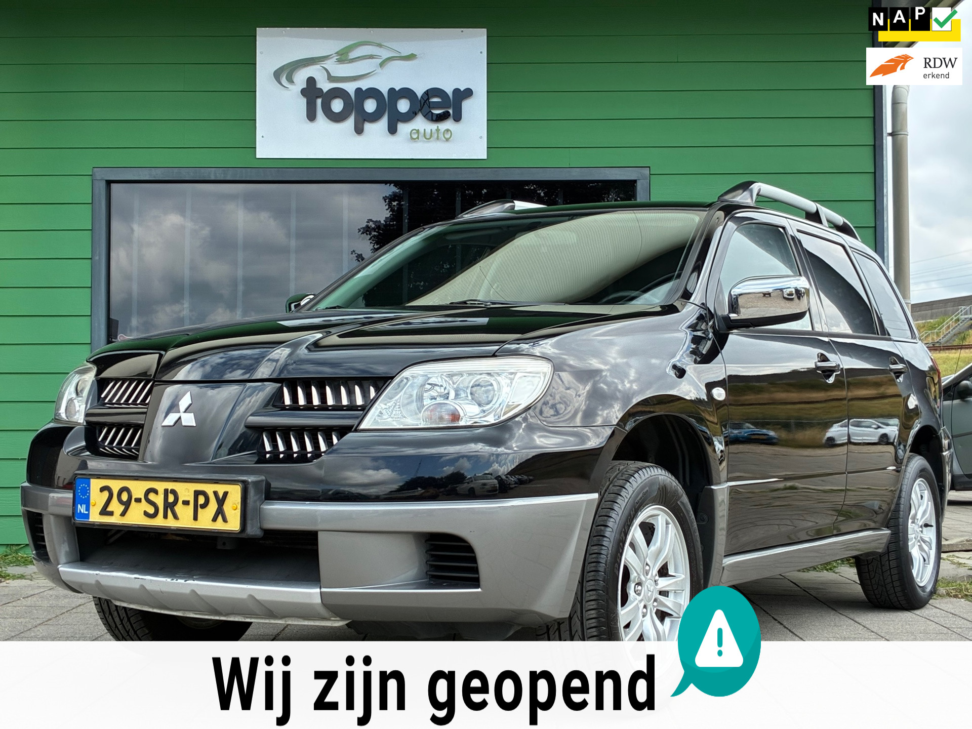 Mitsubishi Mitsubishi Outlander 2.0 Invite+|Airco|Trekhaak|Elektr.ramen|Nieuwe APK|NAP| 2006 - voorkant