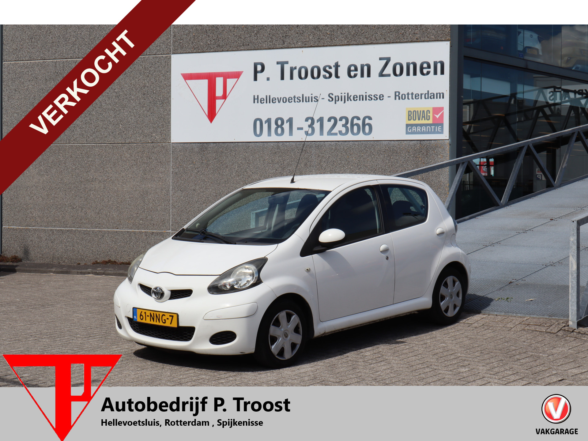 Toyota Toyota Aygo 1.0-12V Comfort Nederlandse auto/5 deurs/Airco MEENEEMPRIJS/HANDELSPRIJS/EXPORTPRIJS APK TOT 11-03-2027 2010 - voorkant