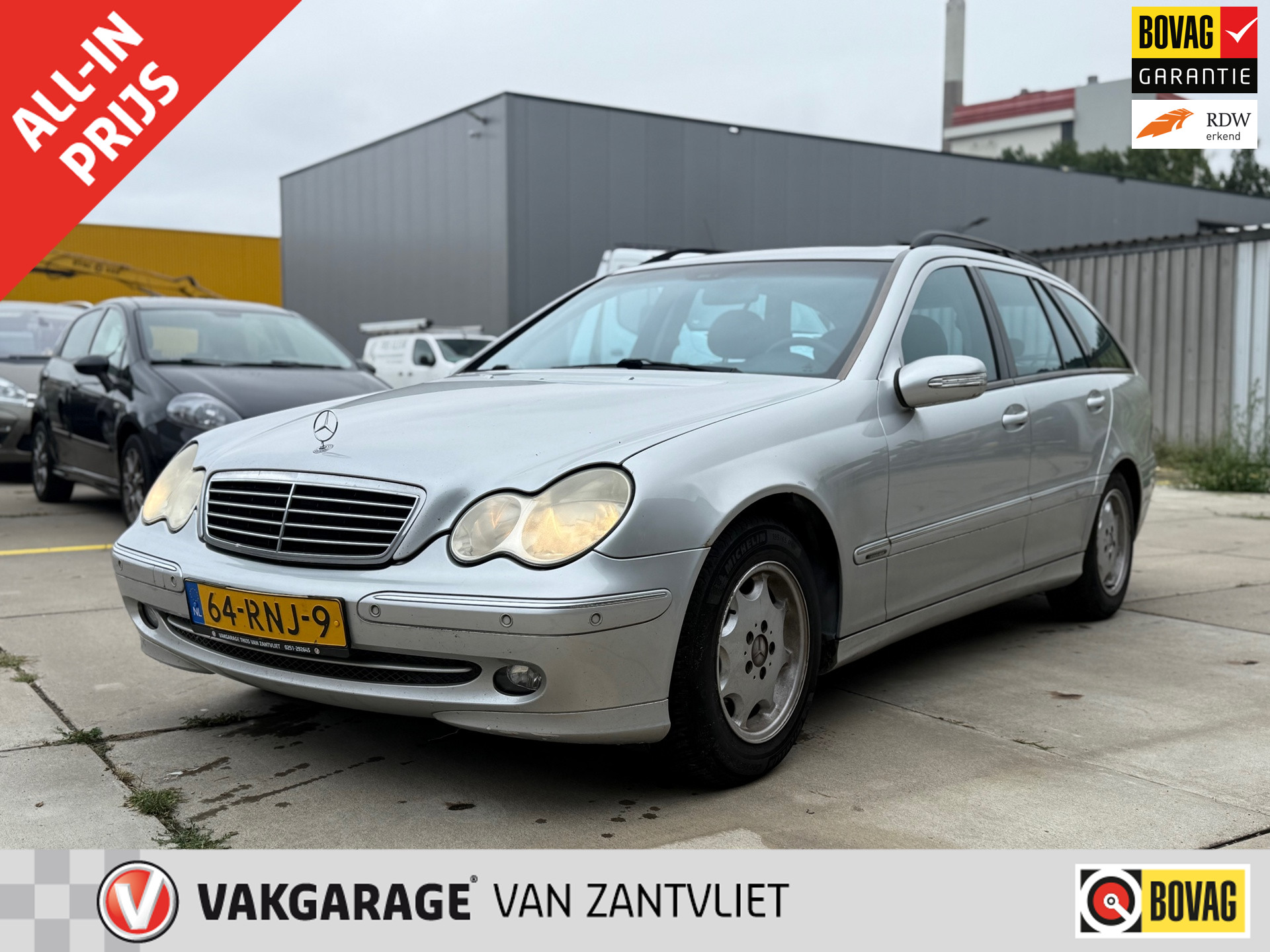 Mercedes-Benz C 200 Kompressor 200 K. Elegance (APK t/m 25-04-2027) 2001 - voorkant