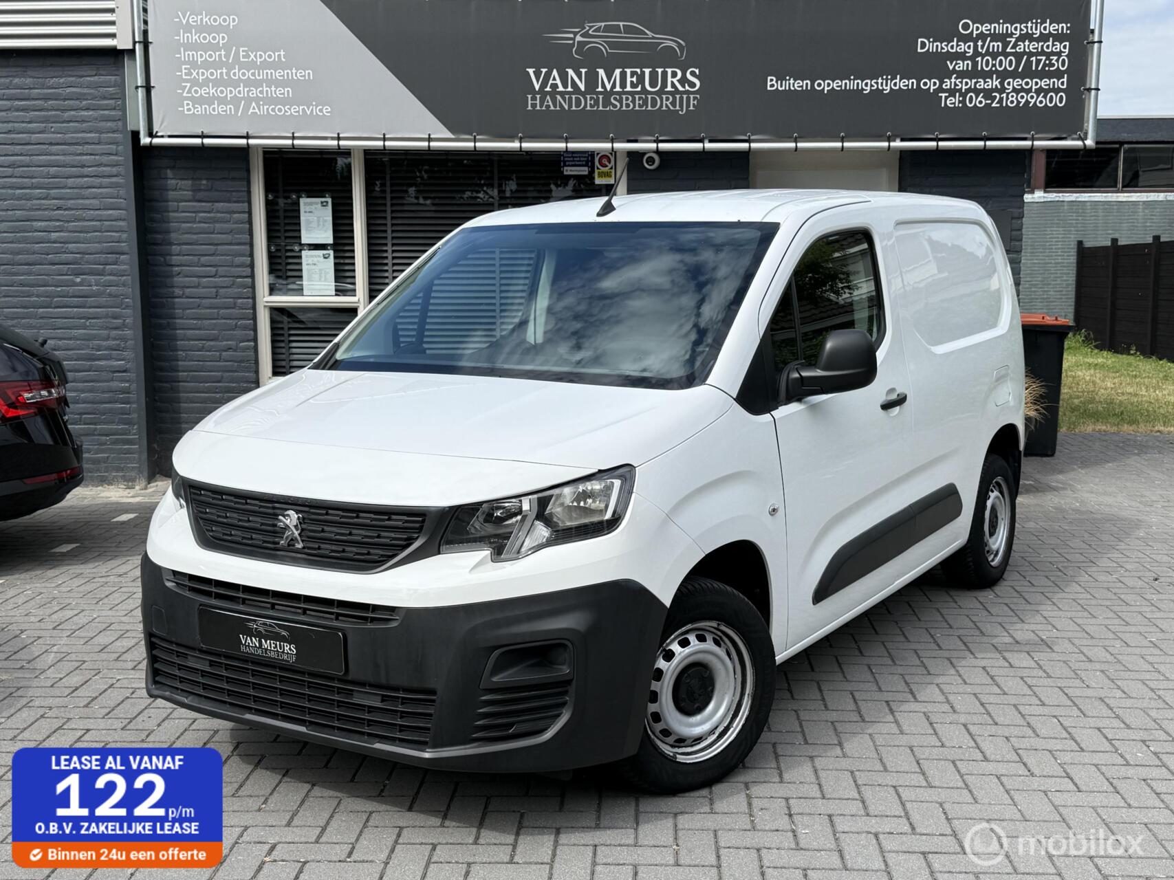 Peugeot Partner 1.5 BlueHDI, Euro 6, Pro, Airco, cruise, apk bij aflevering 2020 - voorkant