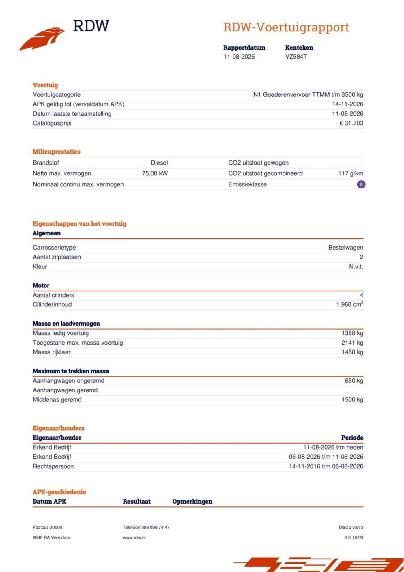 Foto van Volkswagen Caddy