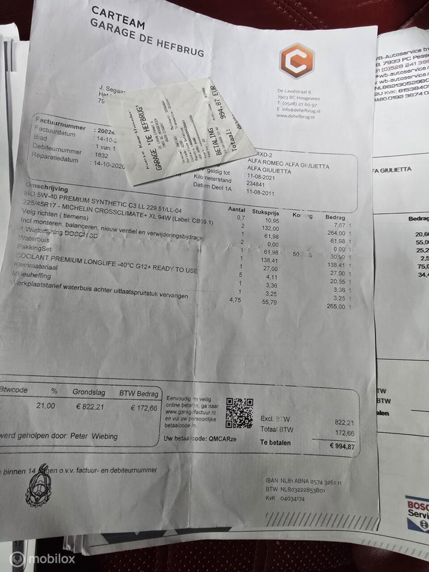 Foto van Alfa Romeo Alfa Giulietta