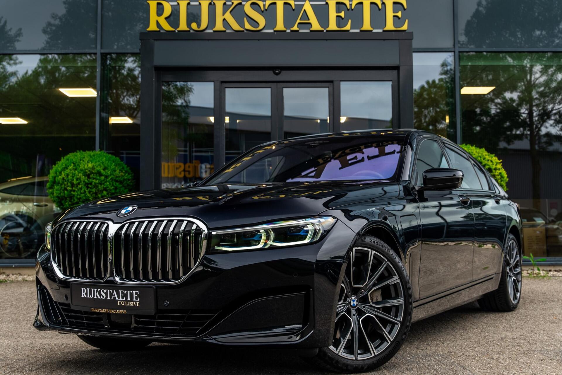 BMW 745e 745e High Executive|PANO|HEAD-UP|B&W|360|20'' 2021 - voorkant