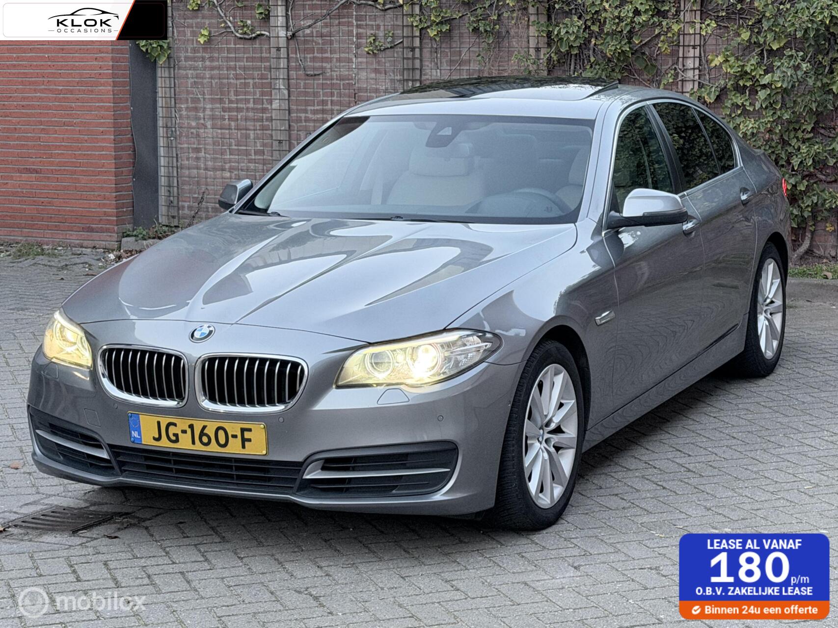 BMW 528i 528i High Executive NAP Automaat Clima Trekhaak 2016 - voorkant