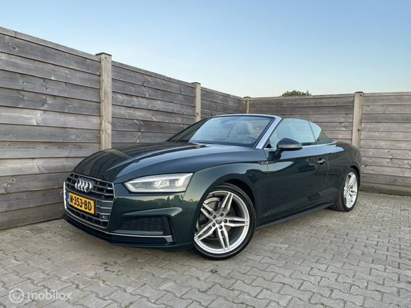 Audi A5 Cabriolet 2.0TFSI Design ProLine Plus S-Line Carplay 2018 - voorkant