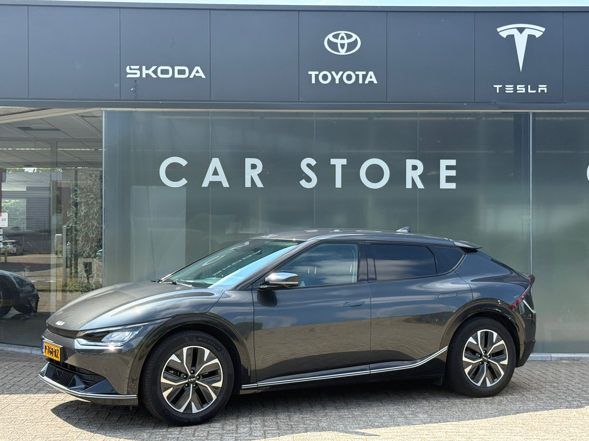 Kia Ev6 Plus 77.4 kWh 100% SOH Meridian Sound|Memory|Dealer Onderhouden 2022 - voorkant
