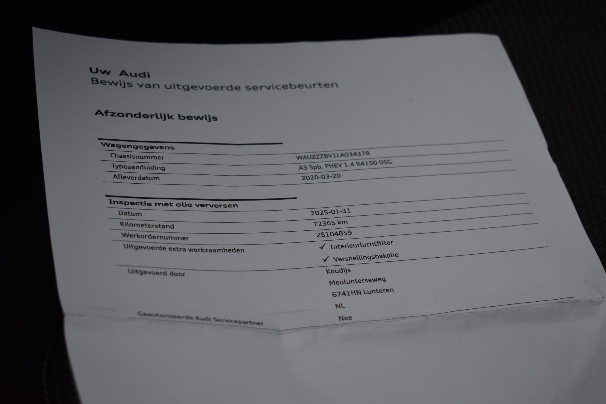 Foto van Audi A3 40 E-tron