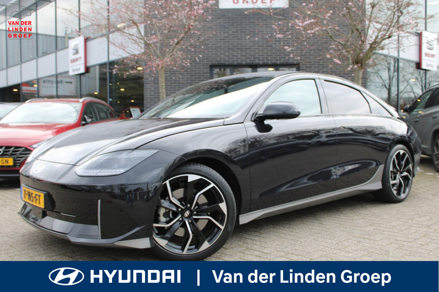 Hyundai Ioniq6 77 kWh RWD Connect Warmtepomp 20"/Winter/Cam/Pdc 2x 2024 - voorkant