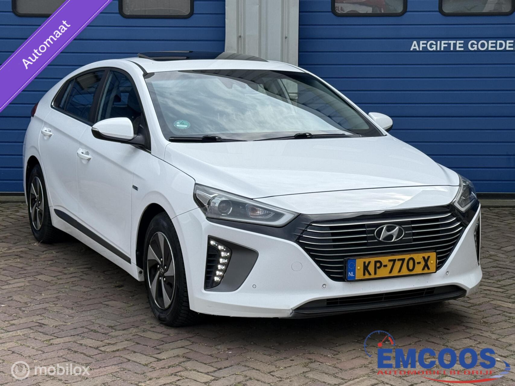 Hyundai Ioniq 1.6 GDi First Edition * Bomvol * Leder * Schuifdak * Camera * Stoelverwarming 2016 - voorkant