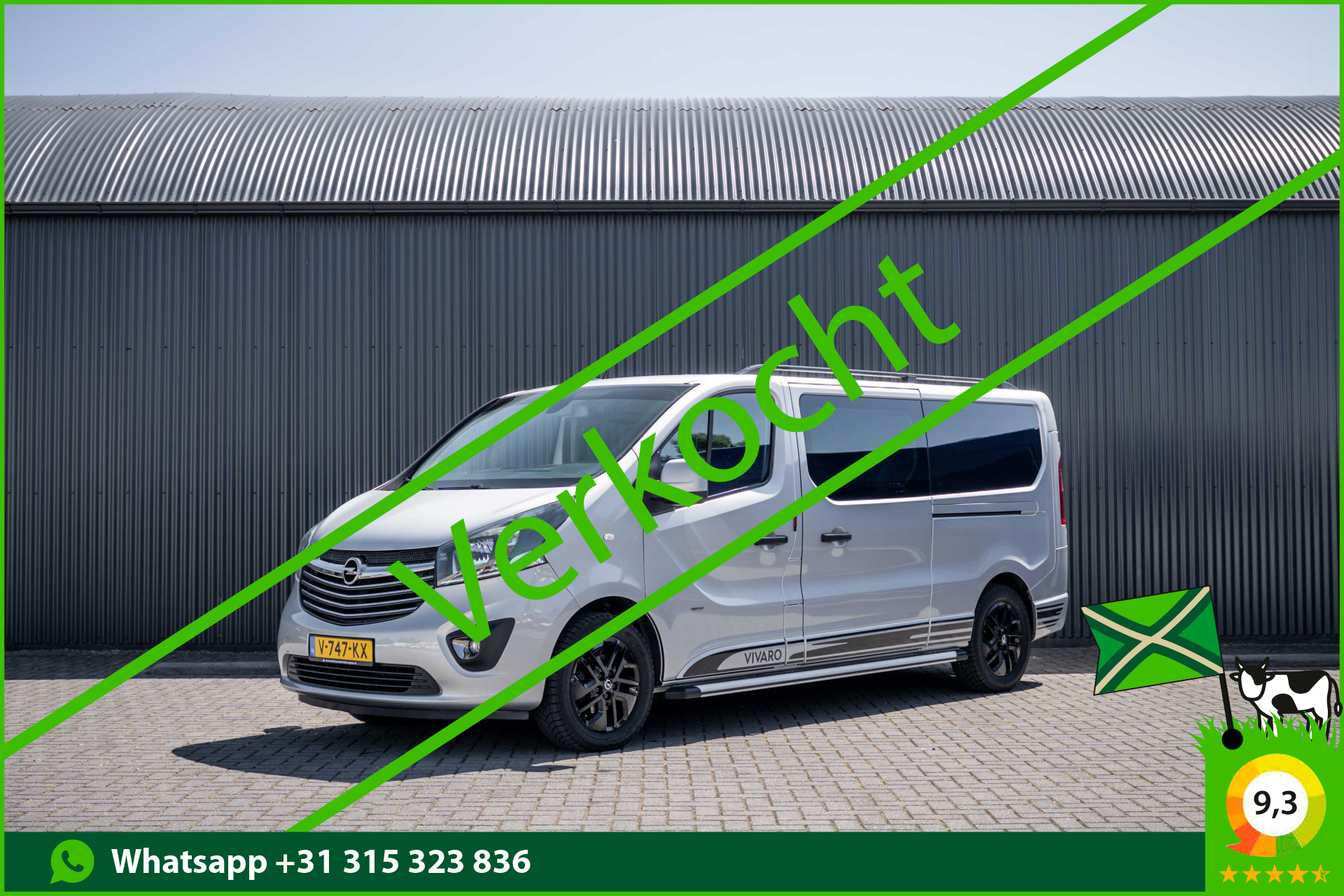 Opel Vivaro-b 1.6 CDTI L2H1 | 146 PK | DC 5-Zits | MARGE | Cruise | Camera | Zijschuifdeur R+L | Airco | Trekhaak 2018 - voorkant