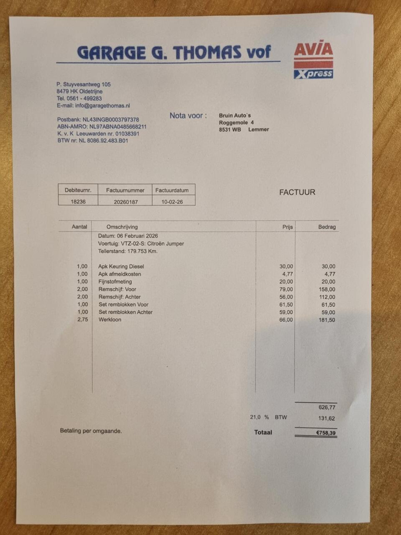 Foto van Citroen Jumper