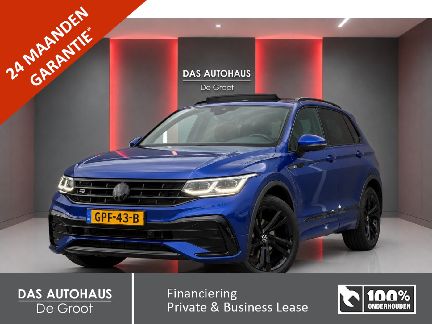 Volkswagen Tiguan 1.5TSI 150pk DSG R-Line Black Style | Pano | ACC | Trekhaak 2023 - voorkant