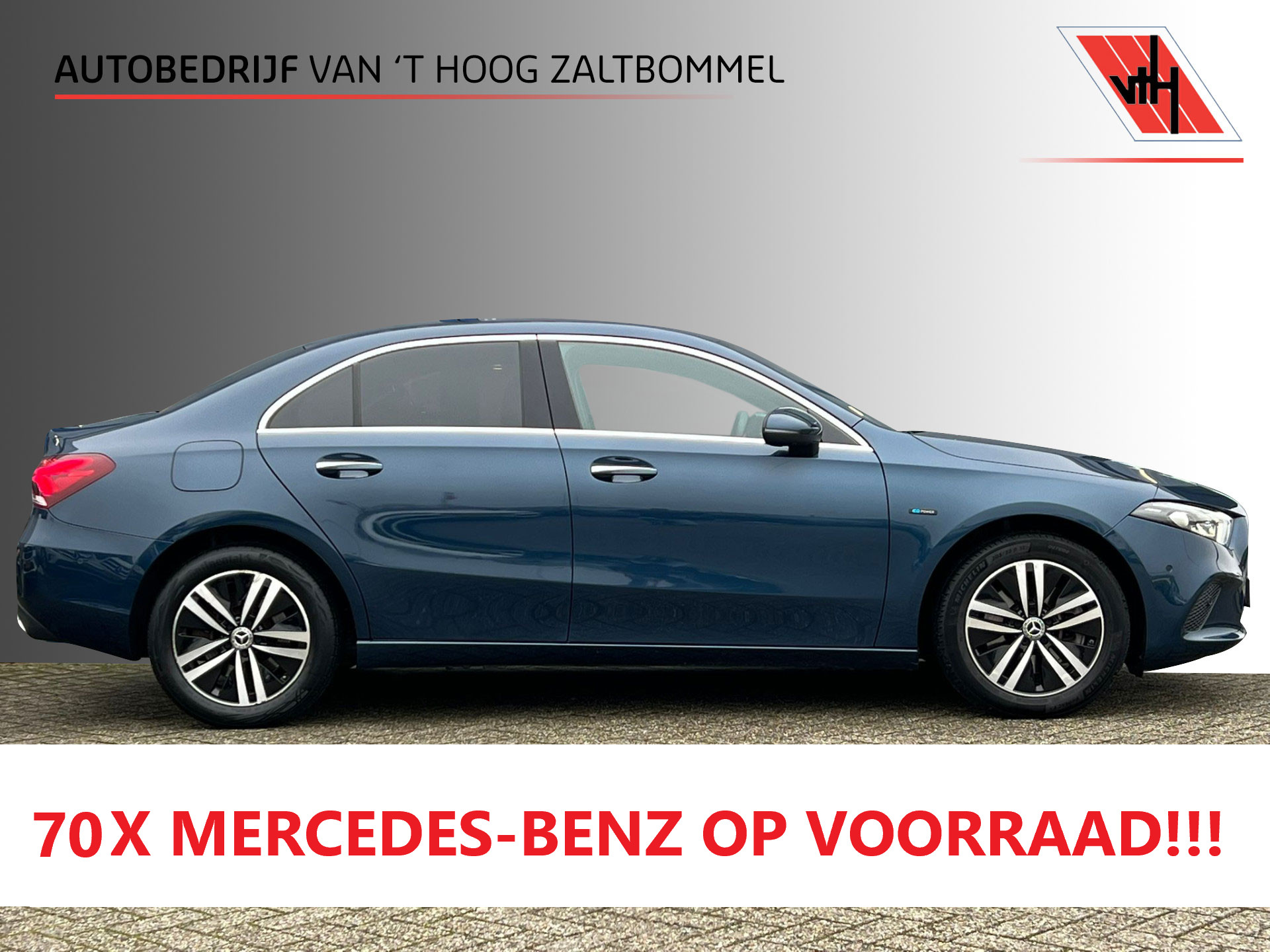 Mercedes-Benz A 250 E 250e AUT8 Premium LEDER SFEER KEY-LESS GO MULTIBEAM 360-CAMERA TREKHAAK 2020 - voorkant