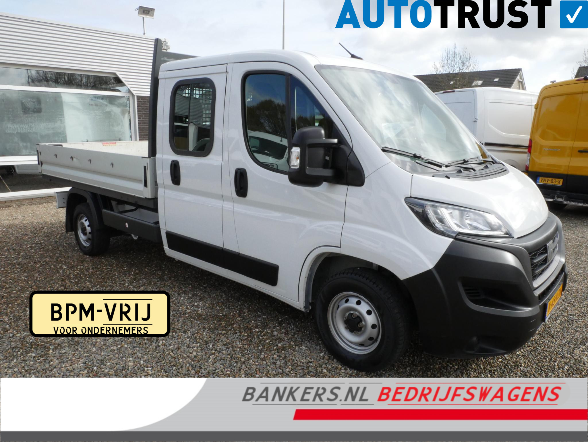 Fiat Ducato 2.2 MultiJet 140PK, L3, Pickup, Dubbel cabine, 2023 - voorkant