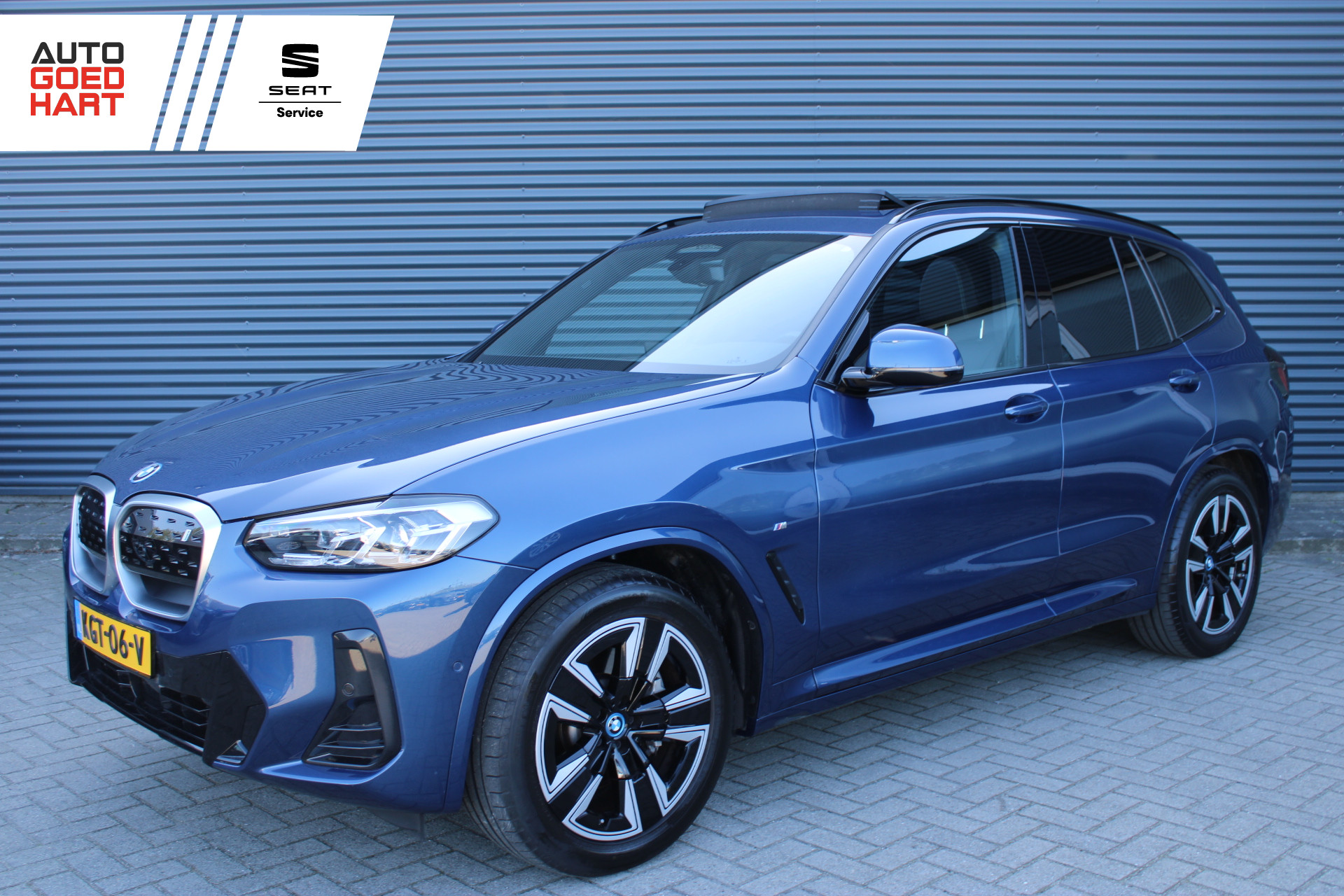 BMW Ix3 High Executive 80 kWh Vol-Leder Panoramdak LED Stoelverwarming 2023 - voorkant
