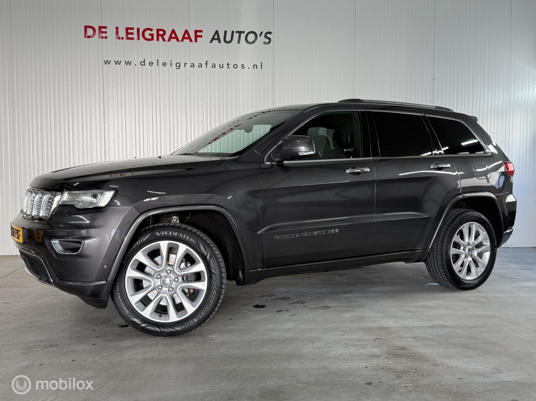 Jeep Grand Cherokee 3.0 CRD Overland grijs kenteken 2018 - voorkant
