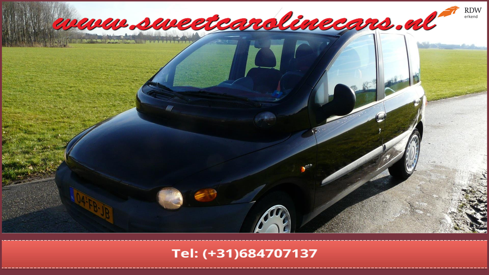 Fiat Fiat Multipla 1.6 ELX,Airco,Elec.pakket,Trekhaak,...6-persoons!! 2000 - voorkant