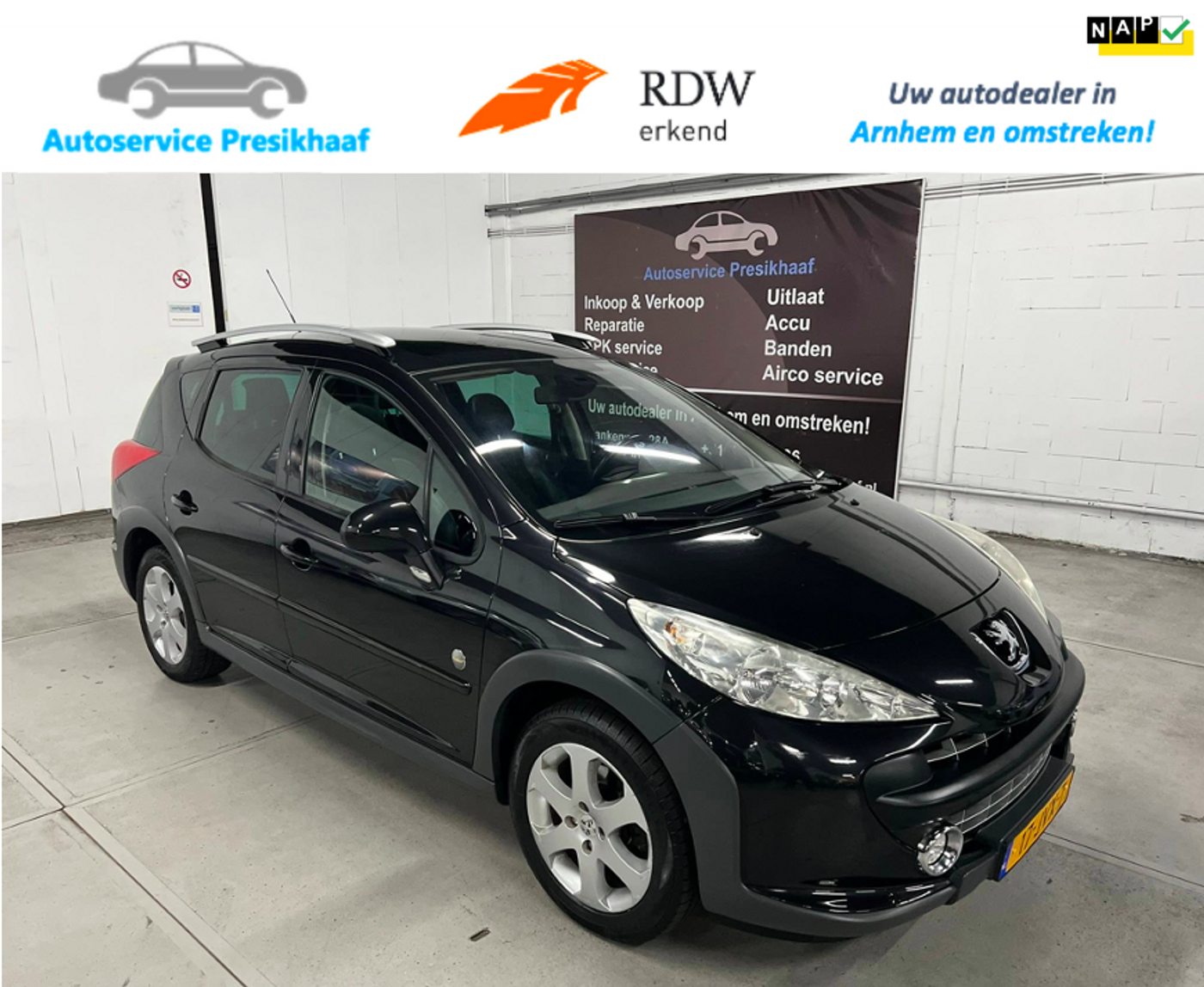 Peugeot 207 1.6 VTi HALF-LEDER / NAP / PANODAK 2009 - voorkant