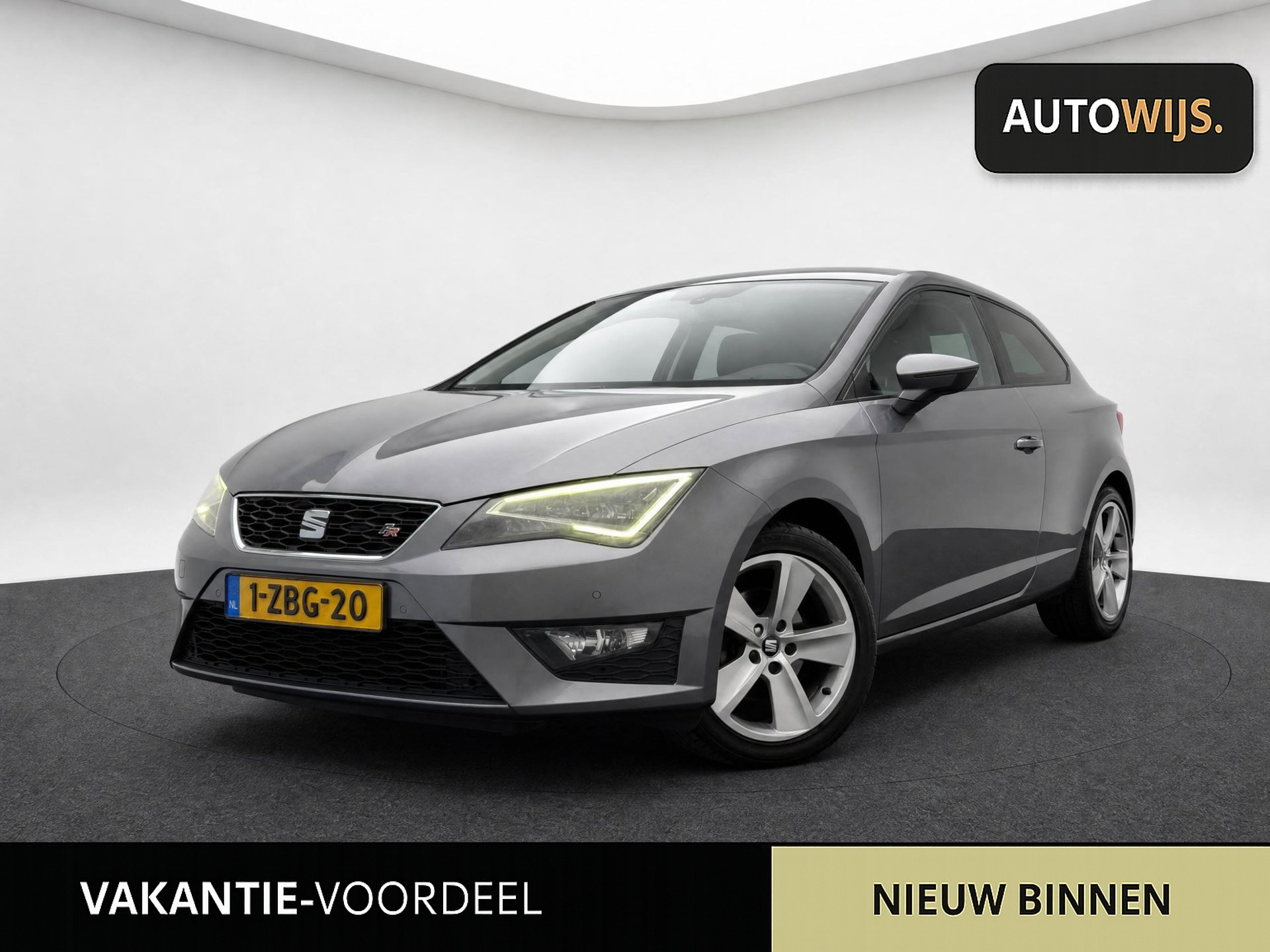 Seat Leon SC 2.0 TDI FR Business|AUT|FR|LED|NAVI|PDC|LM-VELG 2013 - voorkant