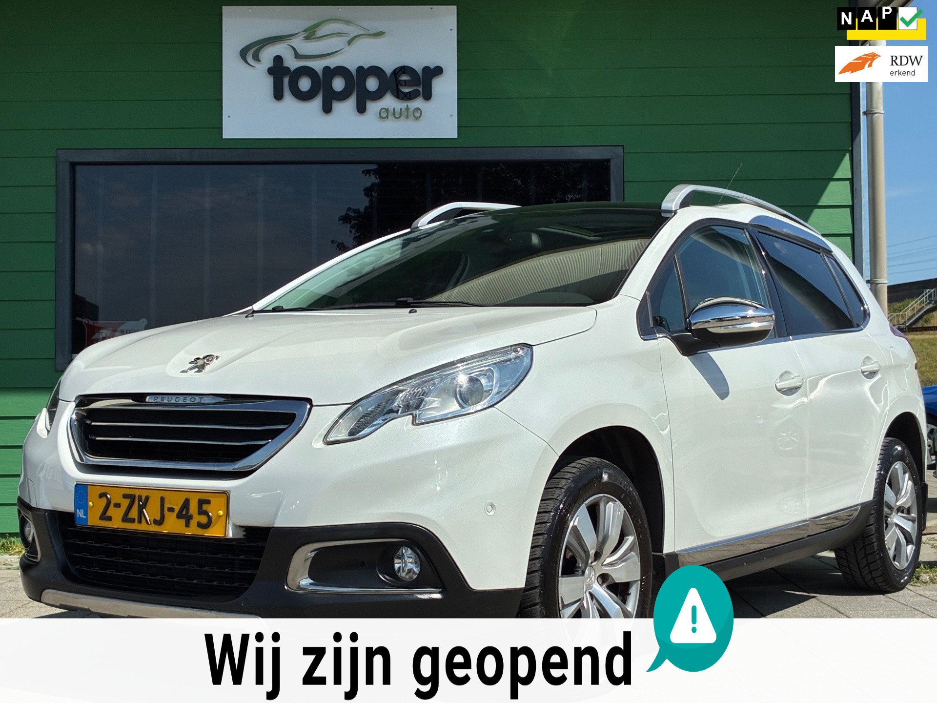 Peugeot 2008 1.2 PureTech Crossway|Automaat|D-riem v.v.|Panoramadak|CruiseControl|Navigatie|Climatronic| 2015 - voorkant