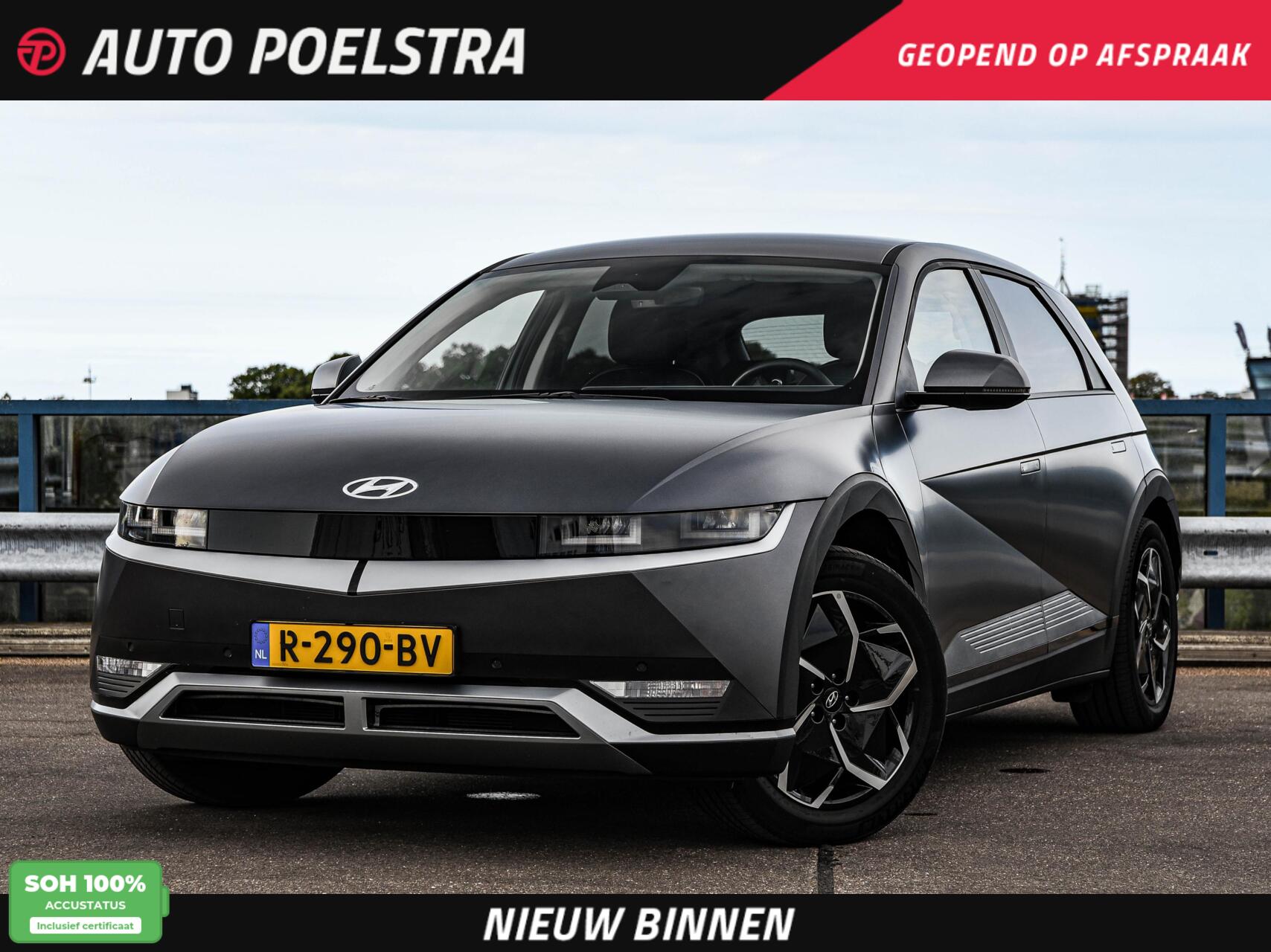 Hyundai Ioniq5 Connect+ 73kWh | SOH 100% | Trekhaak | Leder | HUD | Bose Audio | Warmtepomp | ACC | Keyless | Stoel-/Stuurverwarming | 19" 2022 - voorkant