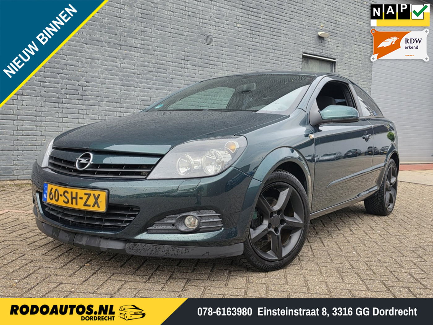 Opel Astra GTC 1.8 Sport 3Drs Airco 125pk APK 02-2027 ✅ 2006 - voorkant