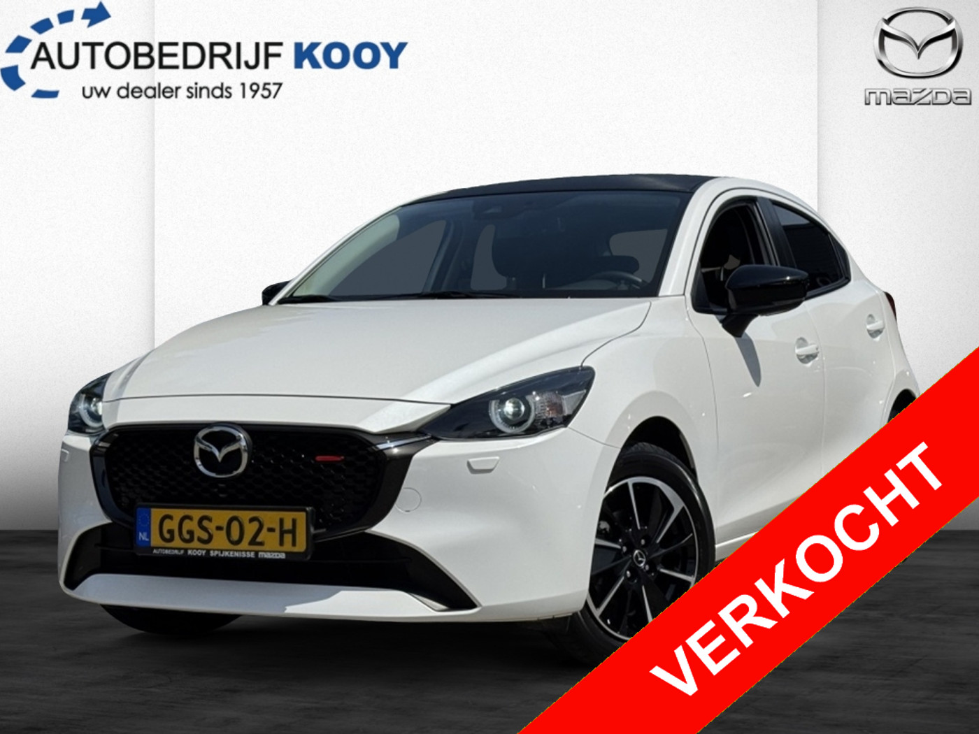 Mazda Mazda2 1.5 eSkyActiv-G Homura Aka / Navi / Camera / Sensoren 2024 - voorkant