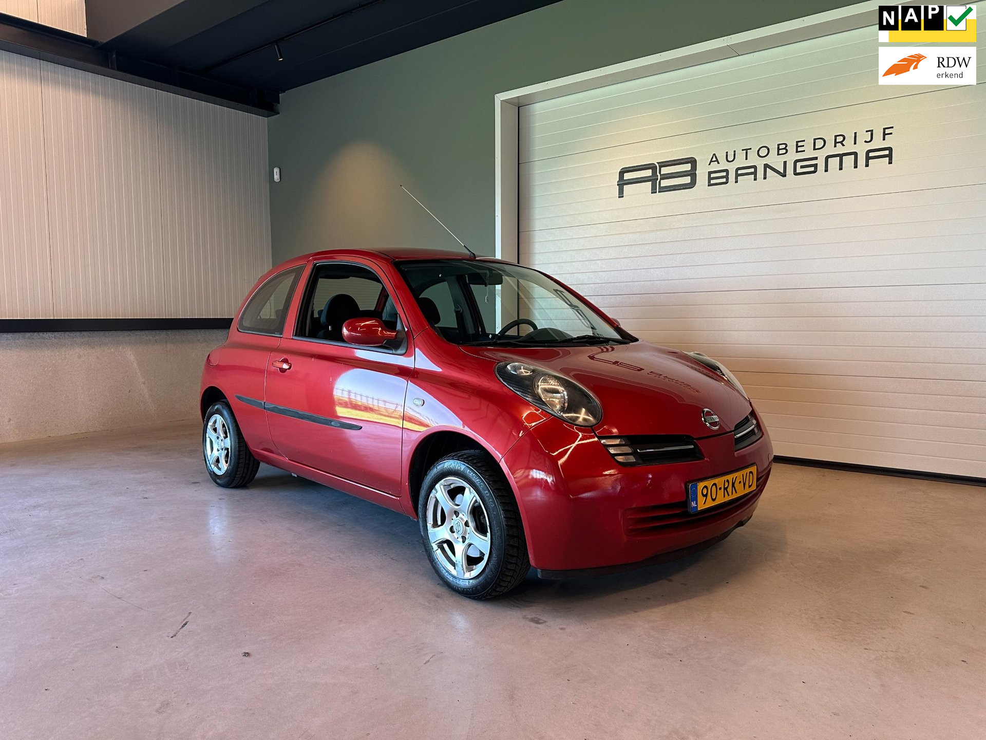 Nissan Nissan Micra 1.2 TEKNA-uitv|CLIMA AIRCO|TREKHAAK|USB+AUX+ISOFIX|STUURBEKRACHTIGING|NAP|NIEUWE APK + ONDERHOUDSBEURT BIJ AFLEVERING 2005 - voorkant