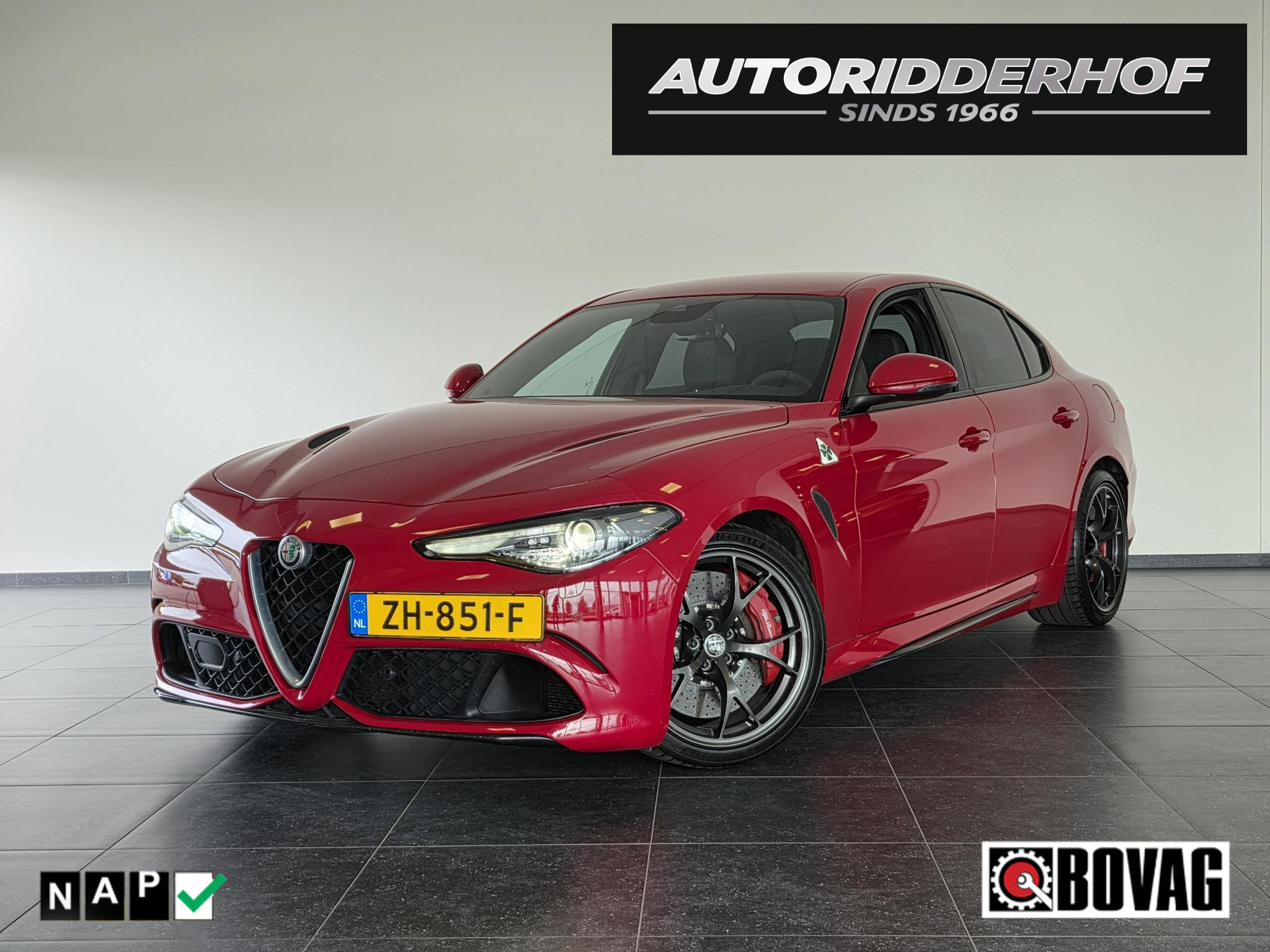 Alfa Romeo Giulia 2.9 V6 Quadrifoglio 2017 - voorkant