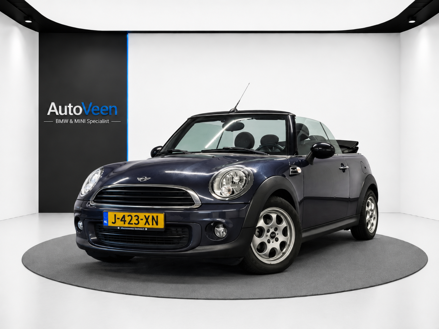 Mini Mini Cabrio 1.6 One Salt (STOELVERWARMING, NAVI, HALF LEDER, PARKEERSENSOREN, GOED ONDERHOUDEN) 2014 - voorkant