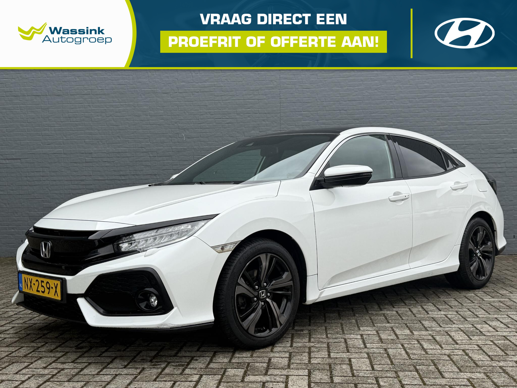 Honda Civic 5dr 1.0 i-VTEC Executive 2017 - voorkant