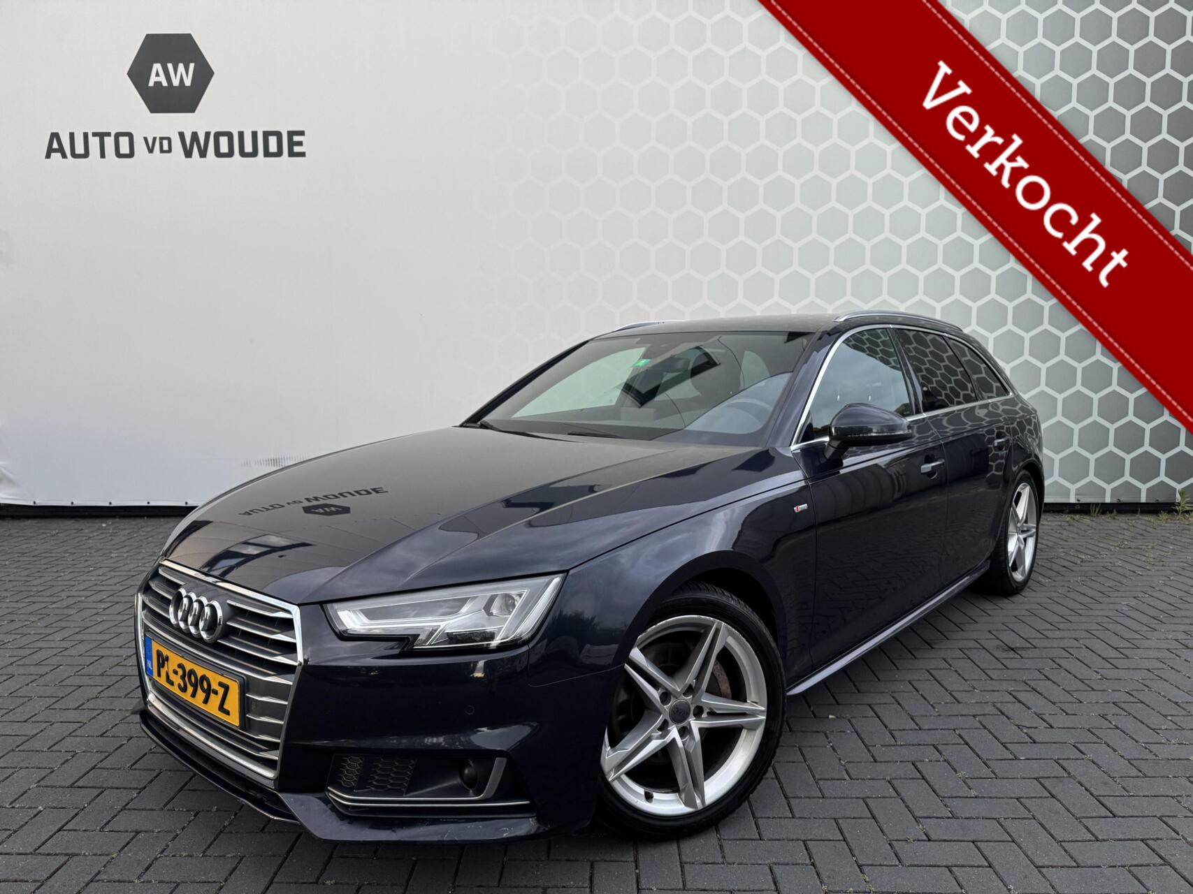 Audi A4 Avant 2.0 TDI Sport Sline black edition Trekhaak NAP 2017 - voorkant