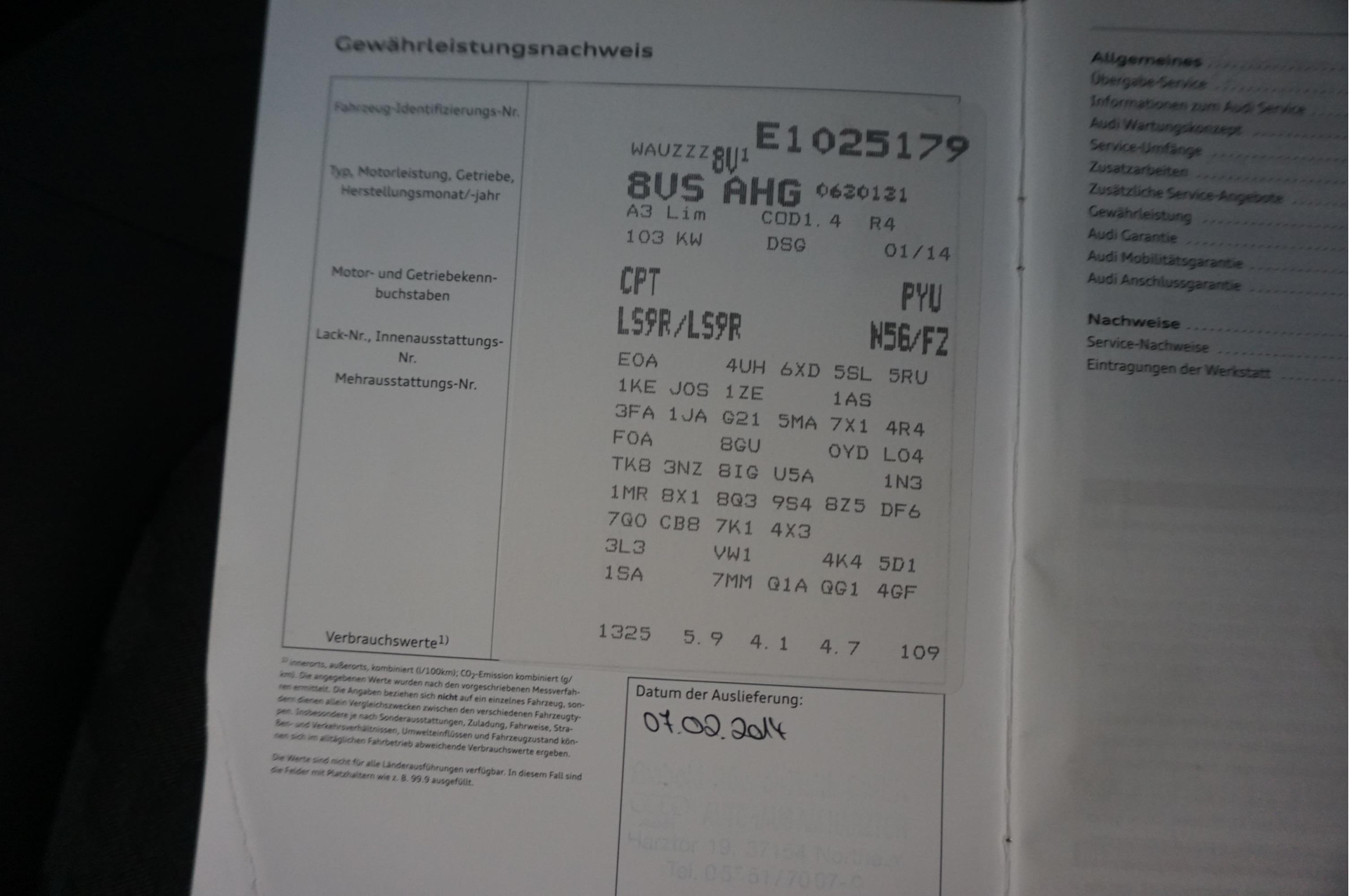 Foto van Audi A3 Limousine