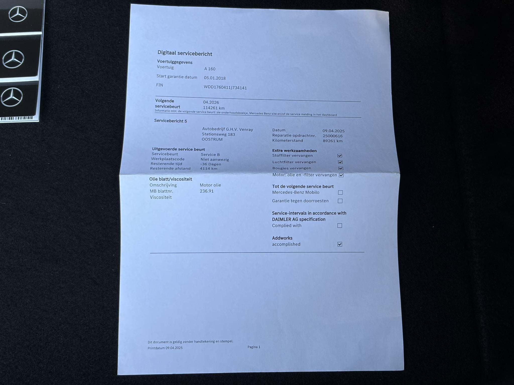 Foto van Mercedes-Benz A-klasse