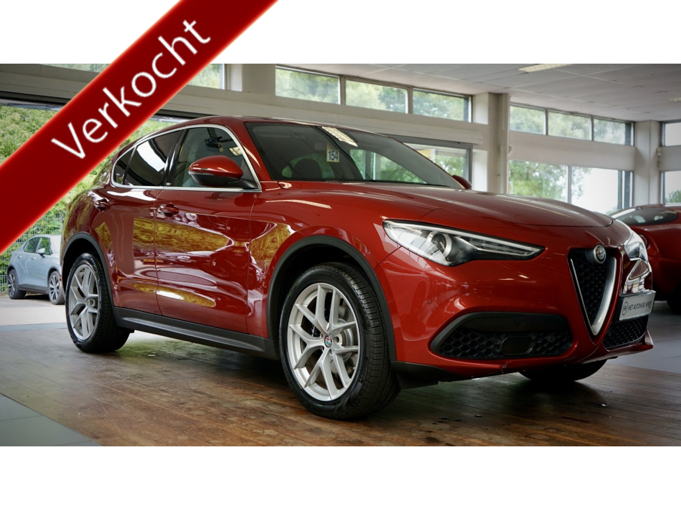Alfa Romeo Stelvio 2.0 T AWD 280 pk | 20 inch | Flippers | Sound pack | 2018 - voorkant