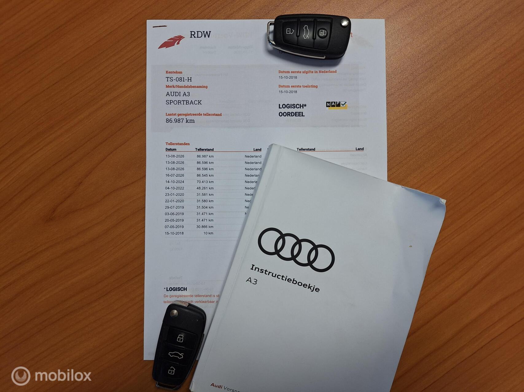 Foto van Audi A3 Sportback