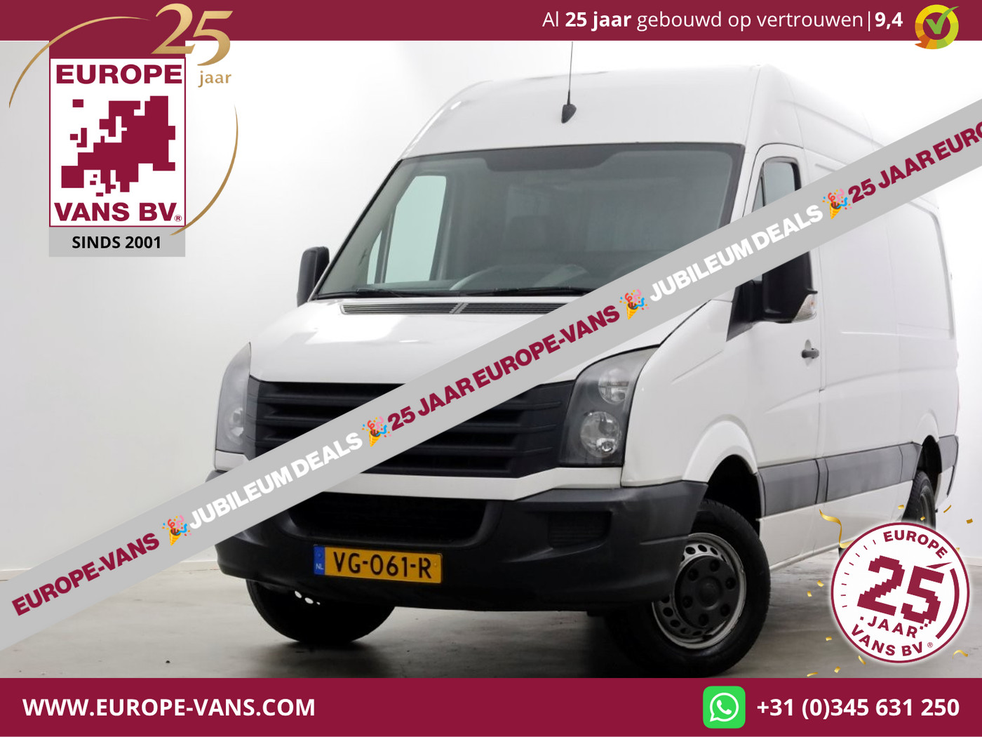 Volkswagen Crafter 50 2.0 TDI 163pk L2H2 Airco/Trekhaak 3500kg 01-2014 2014 - voorkant