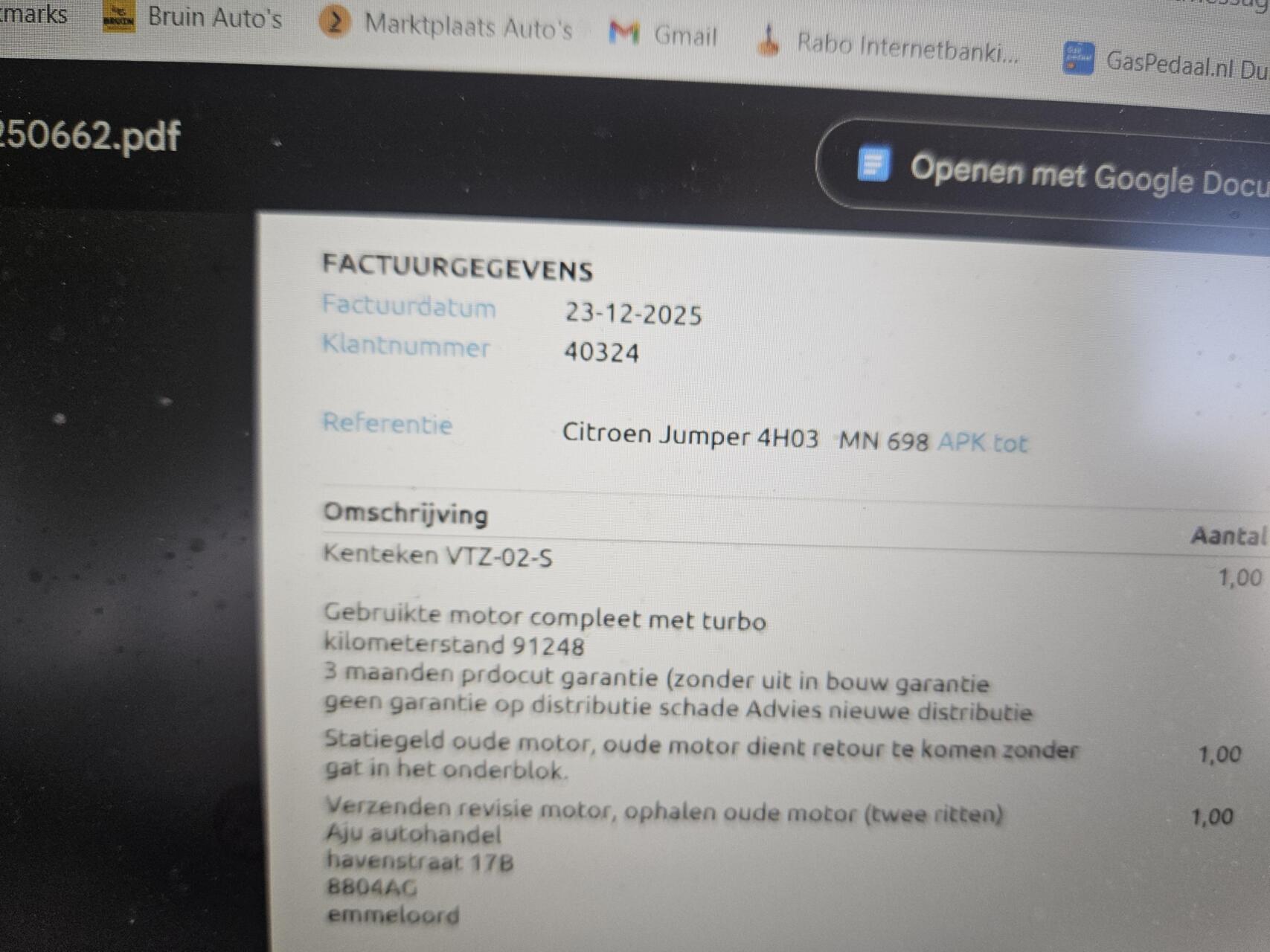 Foto van Citroen Jumper