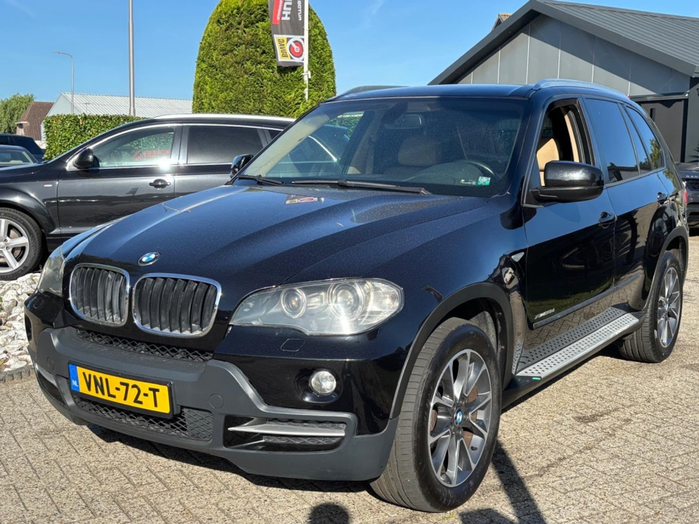 BMW X Reihe 3.0D 2009 Zwart Grijs Kenteken Bedrijfsauto Trekhaak 2009 - voorkant