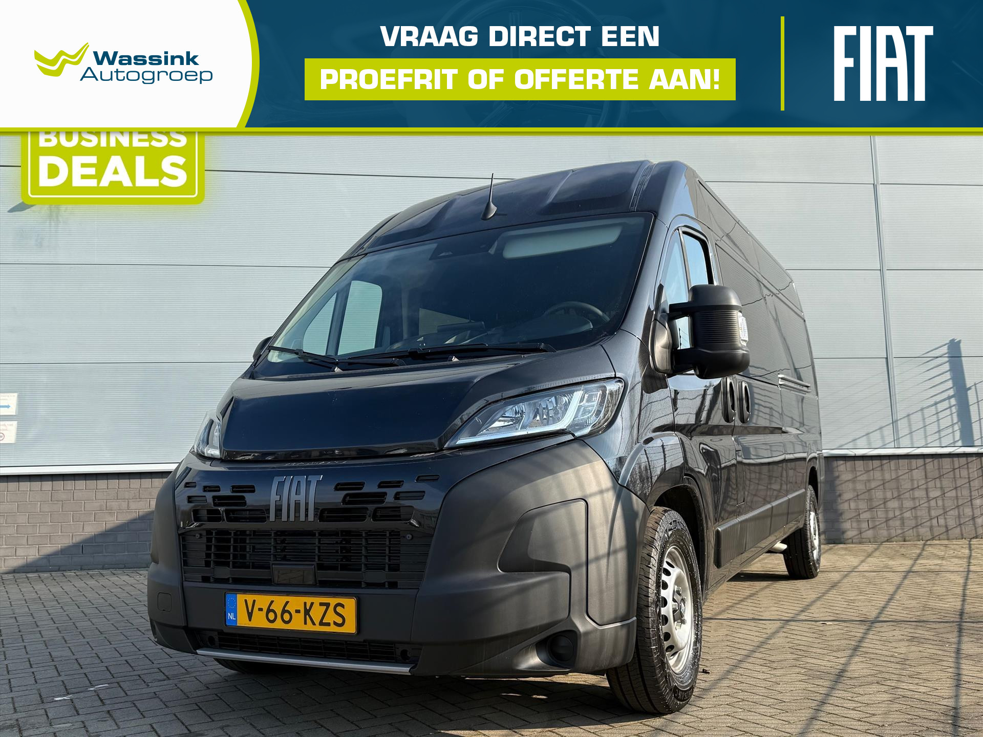 Fiat Fiat Ducato Dubbel Cabine 2.2 MJ 140pk L3H2 35 | Navigatie | 2024 - voorkant