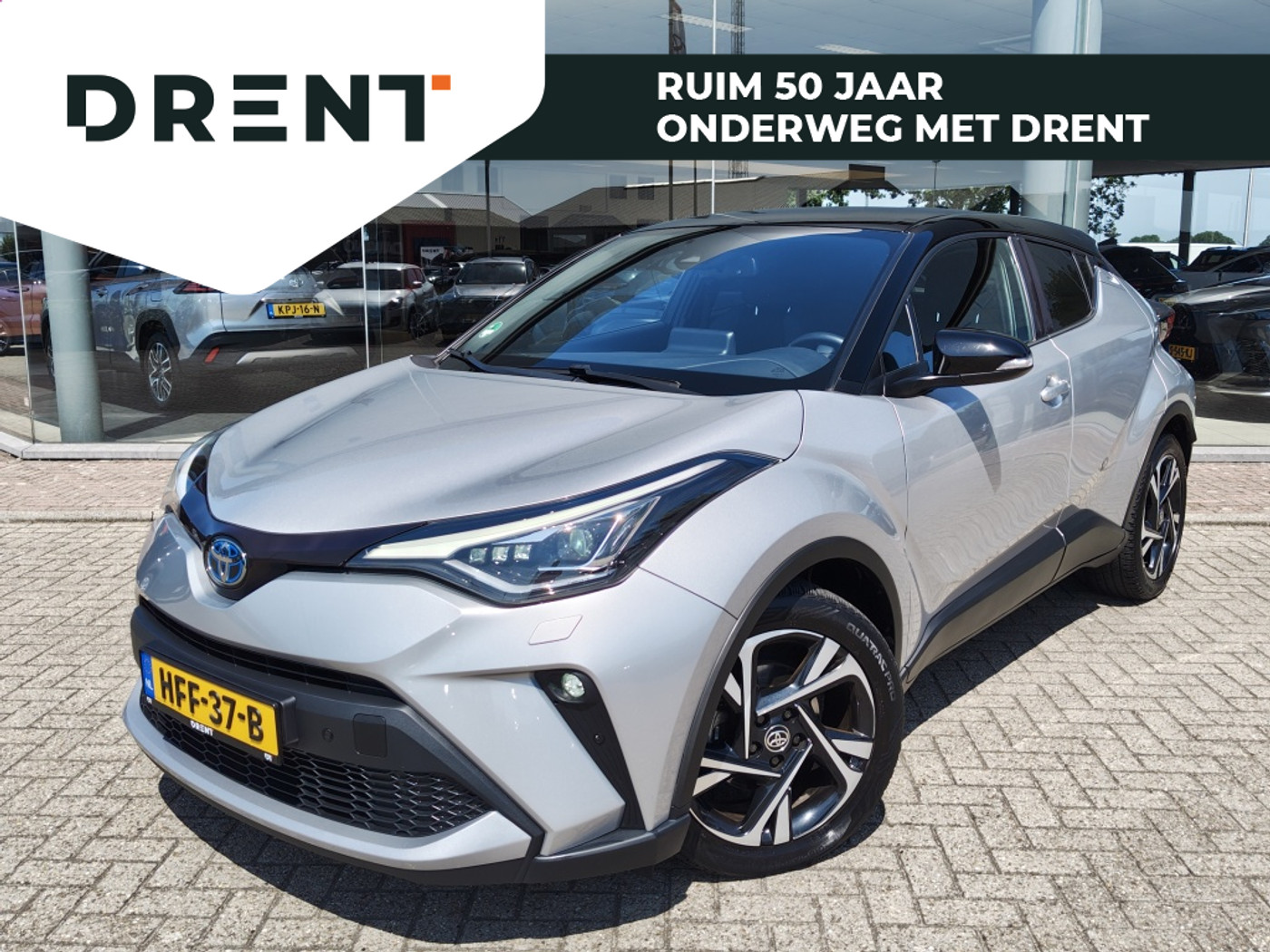 Toyota Toyota C-hr 1.8 Hybrid Style Bi-Tone | Premium Pack | Sensoren v/a | Android 2022 - voorkant