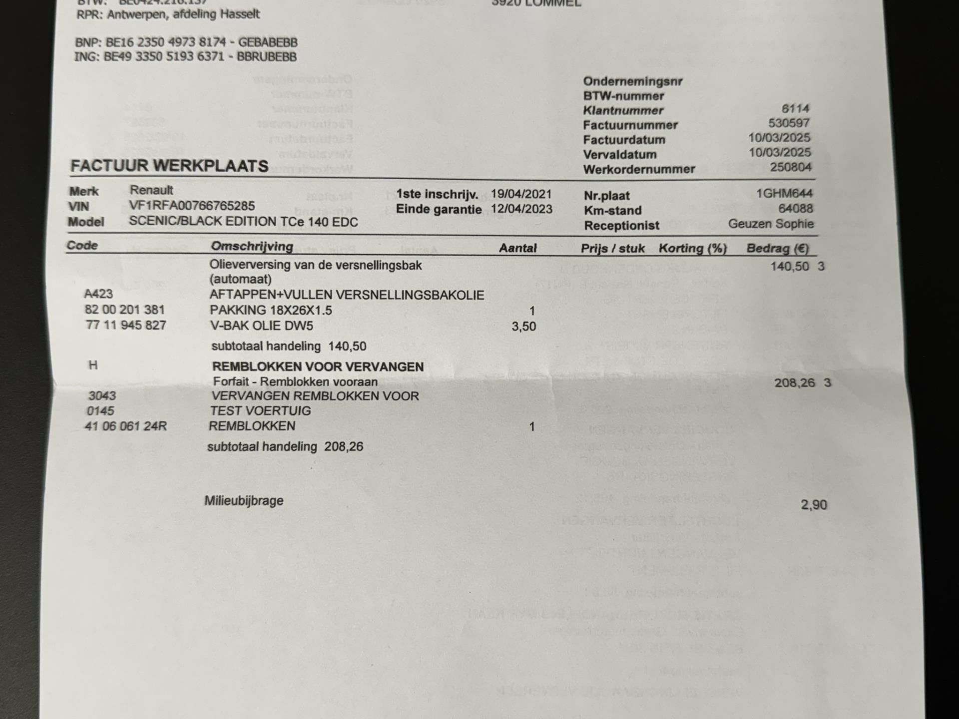 Foto van Renault Scenic